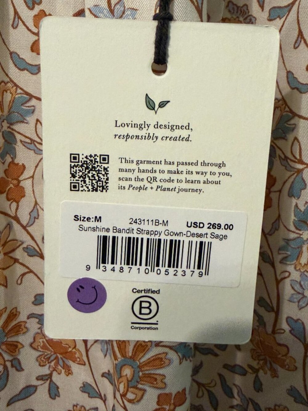 Spell Sunshine Bandit Strappy Gown – Desert Sage – Medium – NWT – Rare! - Picture 11 of 16